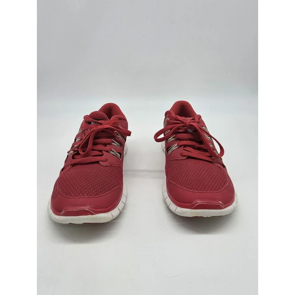 Nike Free 5.0+ Running Shoes Red Black White Women's Size 6 580591-600